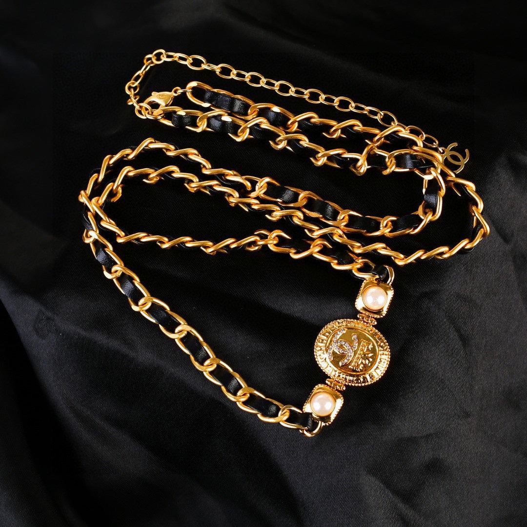 CHANEL 25S GOLD CHAIN BELT 610439